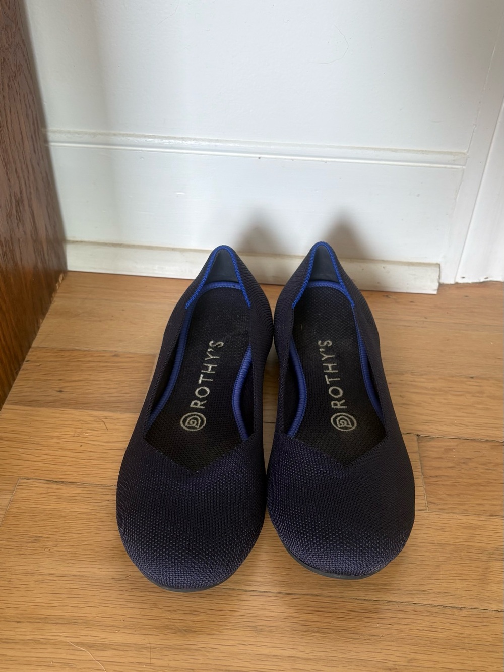 Rothy's Navy Ballet Knit Flats - Women's